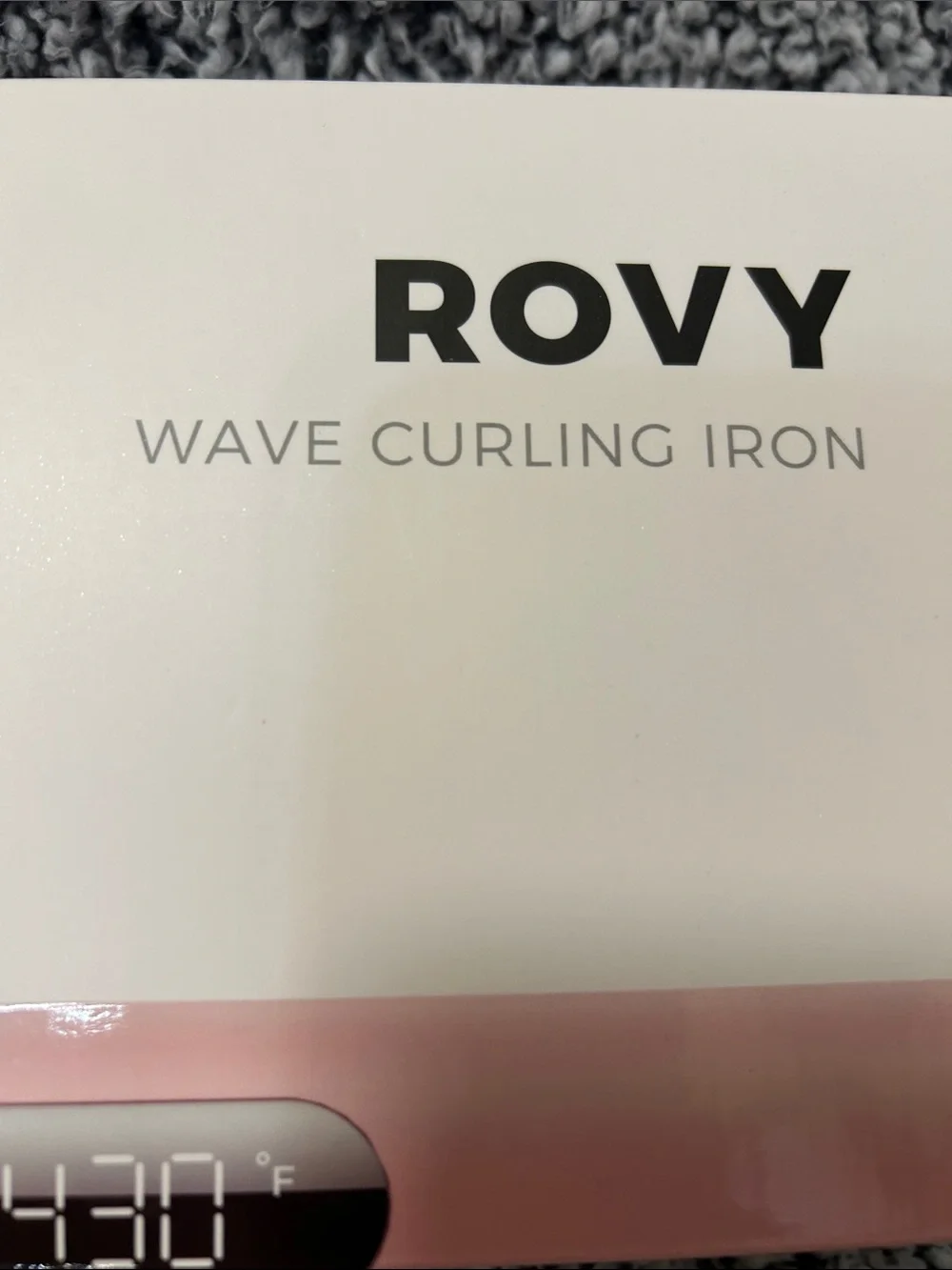 Rovy Wave Curling Iron in Pink